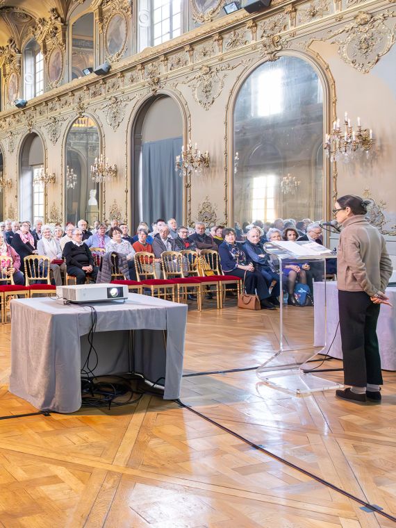 SCHN - Activités - Conférences et rencontres - Conférence, grand salon de l'Hôtel de Ville de Nancy