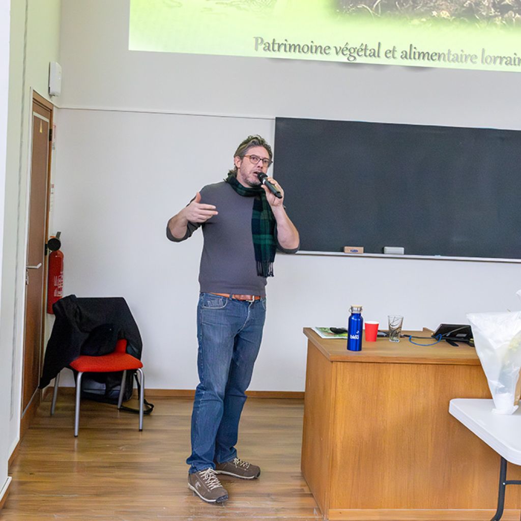 SCHN - Actualités - Retour sur la conférence du 14/01/2024 de Sébastien ANTOINE, À la découverte de notre patrimoine végétal et alimentaire lorrain